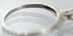 Platinum Ring setting, size 6.    (2.17 gm)
