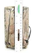 Silver Forest Lamp with Rock Salt Filler Accent Light / Night Light - 7 x 4