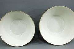 Rosenthal Germany "Thomas" Vintage Fluted and gold Trim Tableware.