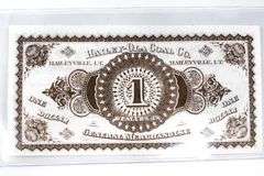 1900's Hailey Ola Coal Company Indian Territory Notes.  5 Cents & $1.