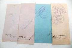 Antique Canadian Bank checks and inter bank transfer slips with Postage and excise stamps , Circa 1914 - 1924 , 100's of items