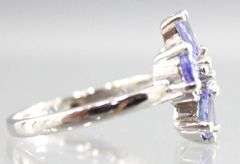 Tanzanite (tested) and Sterling Silver Ring, size 7.
