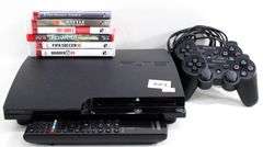 SONY PS3 BD/Playstation & Blu ray Player Model No. CECH-2001A / Wireless Controller Model No. CECHZC2U & Games.