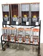 Vintage Coin-Op Vending Machines by A&A Co Taiwan and Others with Stand Display - 47 x 16 x 62