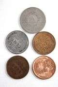 Coin Collection . Includes 300 Copper Wheat pennies , , "V" Nickels , Susan B Anthony , "GOLD" and 1976 IKE Dollars ,
