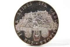 1931 Austrian Wolfgang Amadeus Mozart 175 th anniversary silver coin 19.8 g