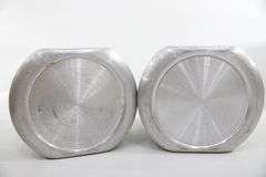 Vintage Kromex Made in USA Atomic Age Metal Canisters with Lids