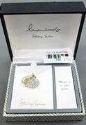 Sterling Silver music Necklace and Pendants, in the original gift box.