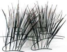 Metal Art "Cattails" - Sculptural Wall Art