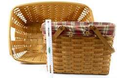 Longaberger Signed and Dated Handcrafted Baskets one with Liner