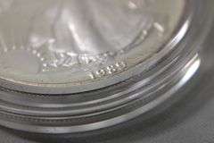 1989 American Eagle silver Dollar , Proof in case  1 OZ of .999 silver