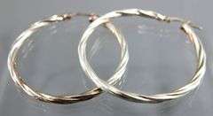 Sterling Silver Hoop Earrings, different sizes.