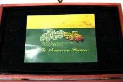 John Deere The American Farmer Collector Knives and Keychain in Presentation Box