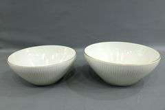 Rosenthal Germany "Thomas" Vintage Fluted and gold Trim Tableware.
