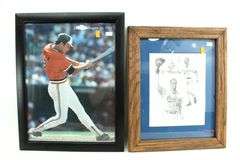 Cal Ripken Memorabilia Includes - Press Plate from The Baltimore Sun Sept.7 1995, Signed Pencil Drawing 1867 of 2131, Large Framed "First Hit" 1981 and more