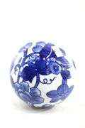 Churchill "Willow" Made in Japan Ceramic Tray - and - Blue on White Chinoiserie Ceramic Balls