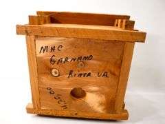 Signed - Mac Garnand Riner VA Rustic Primitive Log Cabin Still Banks
