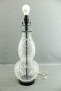 Crackle Glass Table Lamp - Pair.  24"
