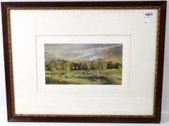 Jann Daughdrill "Near Buck Creek" signed print, framed 26" x 20"
