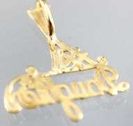 14 KT Gold "Daughter" Charm / Pendant.     (0.74 gm)