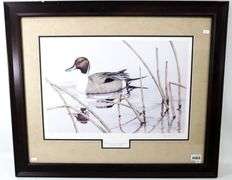 "Bull Sprig" by Sherrie Russell Meline - California Ducks Unlimited - Artist of the Year 1989-90 - Gallery Presentation - 25 x 30