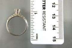 Platinum Ring setting, size 6.    (2.17 gm)