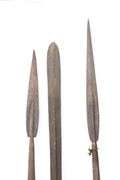 Vintage African / Congo Wood Shank Metal Blade Spears