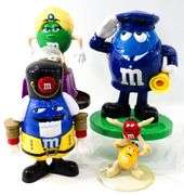 M&M Brand Holiday  Limited Edition Candy Dispensers