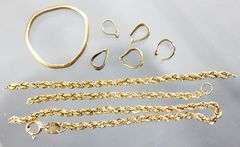 14 KT Gold scrap jewelry.    (2.73 gm)