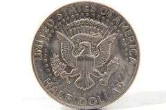 1921 "P" Morgan Silver Dollar , two kennedy half dollars and a washington bicentenial quarter , 4 items
