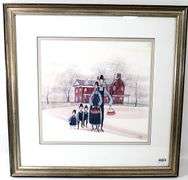 P. Buckley Moss "Fruit of the Valley" signed and numbered 465/1000 print, - framed 26" x 26"