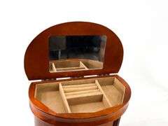 Jewelry Chest with Lift-Top Mirror
