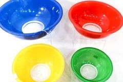 Vintage Pyrex Primary Color Mixing Bowls