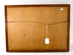 "Tall Ship' print, framed 18" x 24"