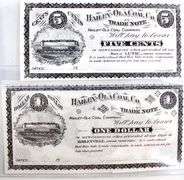 1900's Hailey Ola Coal Company Indian Territory Notes.  5 Cents & $1.
