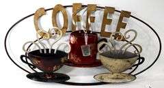 "Coffee" Sculptural Wall Sign - 36 x 18