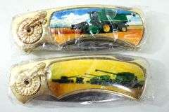 John Deere The American Farmer Collector Knives and Keychain in Presentation Box