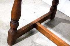 Turned Legs Trestle Table - 28 x 16 x 19