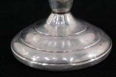 Sterling Silver Reinforced with Cement Candle Holder - Pair.