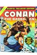 Vintage 1970s Marvel Treasury Edition "Conan the Barbarian" Comics - Three