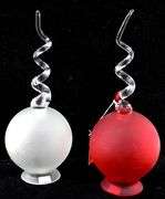 Handcrafted Art Glass Baubles - Two