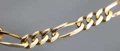 14 KT Gold Figaro Necklace, 20".    (16.06 gm), with COA