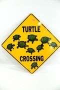 Turtle Collectibles:  Turtle Crossing Sign, Snow Globe, Glass / Ceramic Figurines, Tic Tac Toe Game & More.