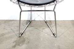 Harry Bertoia (Believed to be) Metal Art Wire Chairs with Seat Cushion