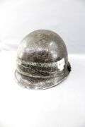 Antique World War II / Korean War Eras Steel Metal Military Combat Helmets - Believed to be