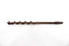 Vintage Tools:  Pull Scrapper / Draw Knife - and - Hand Auger with Bit