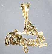 14 KT Gold "Daughter" Charm / Pendant.     (0.74 gm)