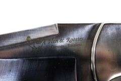 Hen and Rooster , German Stainless steel fixed blade knife with leather scabbard