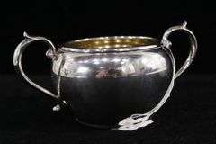 Gorham Sterling Silver 2507 Open Sugar Bowl & Creamer.  Total Weight 200 G.