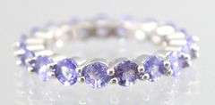 Tanzanite (tested) and Sterling Silver Ring, size 7.